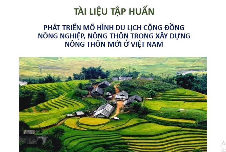 Phát triển mô hình du lịch cộng đồng nông nghiệp, nông thôn trong xây dựng nông thôn mới ở Việt Nam