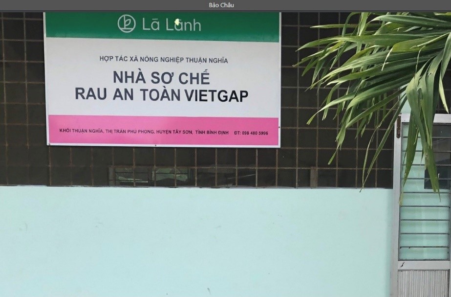 Nhà sơ chế RAT của HTX NN Thuận Nghĩa