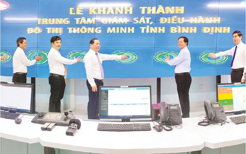 Lễ khánh thành Trung tâm Giám sát - Điều hành đô thị thông minh tỉnh Bình Định.